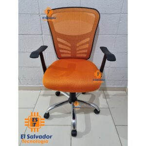 Silla De Oficina de Respaldo de Malla Ejecutiva - Soporta 280 Libras - Monica Orange