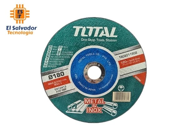 Disco de Corte de Metal Pulidora-Esmeril de 1.6 mm x 7 Pulgadas-Marca Total  -TAC2211802