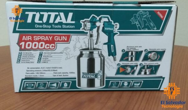 Pistola pintura spray para compresor TAT10605 TOTAL - Distribuidor oficial  Anova