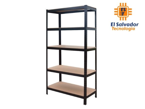 Estante acero uso pesado 5 niveles 180cm x90cm x45cm