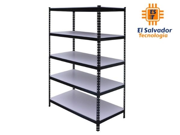 Estante acero uso pesado 5 niveles 183cm x120cm x 60cm