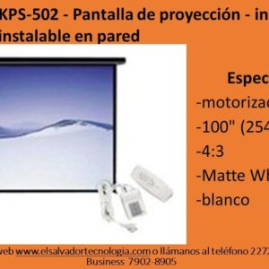 Klip Xtreme KPS-502 - Pantalla de proyección - instalable en el techo instalable en pared