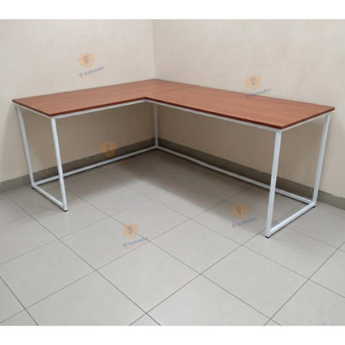 Escritorio en L - 1.30 x 1.00 - Secretarial - Maxy Roble