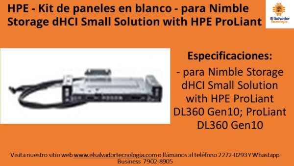 868000-B21 HPE - Kit de paneles en blanco - para Nimble Storage dHCI Small Solution with HPE ProLiant