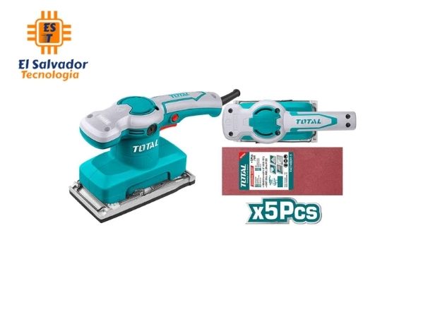 Lijadora Orbital Rectangular de Vibración 320W 14000RPM - Marca Total - UTF1301826