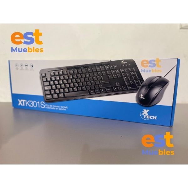 Combo Teclado y Mouse - Xtech en español - XTK-301S