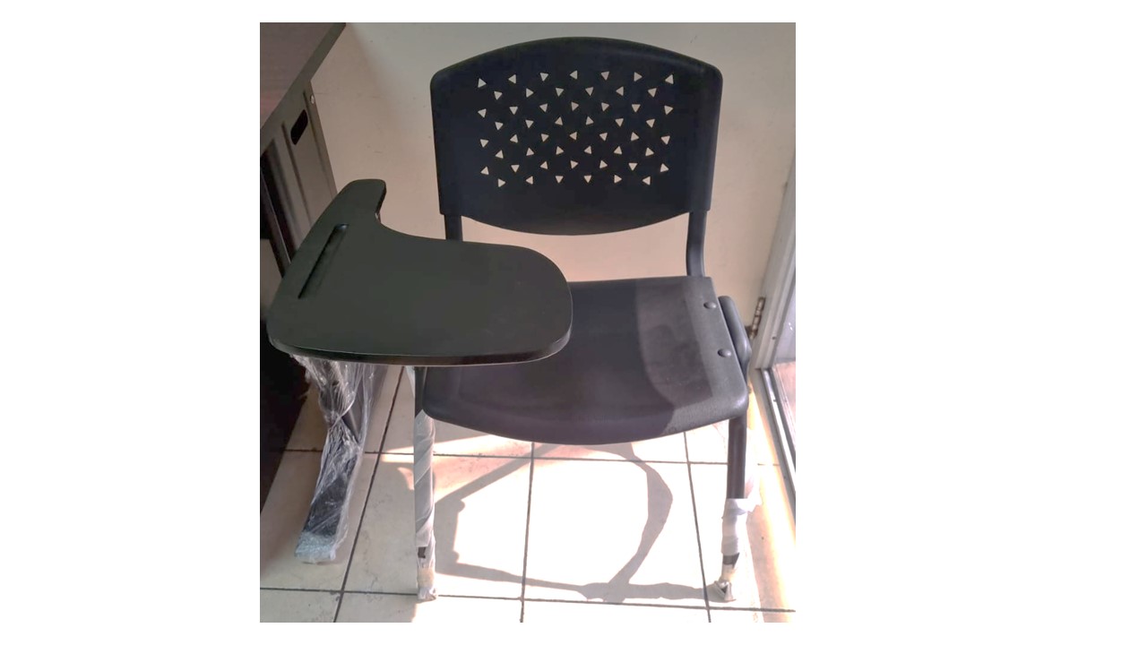 Silla con Top para Estudiar Color Negro