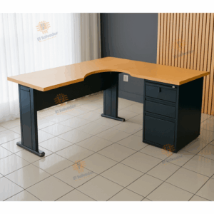 Escritorio Gerencial en L - CNT Preston Ibiza Color HAYA- 1.50 x 1.50 Ancho x 0.60 Fondo x 0.75 Altura