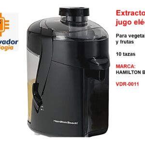 Extractor de jugo eléctrico Para vegetales y frutas 10 tazas MARCA - HAMILTON BEACH VDR-0011