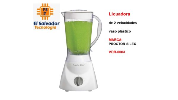 Licuadora de 2 velocidades vaso plástico MARCA PROCTOR SILEX VDR-0003