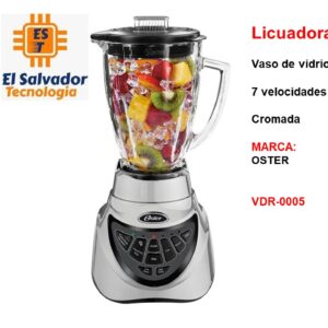 Licuadora Vaso de vidrio 7 velocidades Cromada MARCA-OSTER VDR-0005