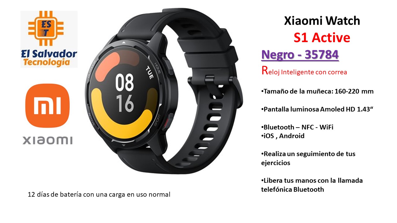 Xiaomi Watch S1: Características, especificaciones y precio