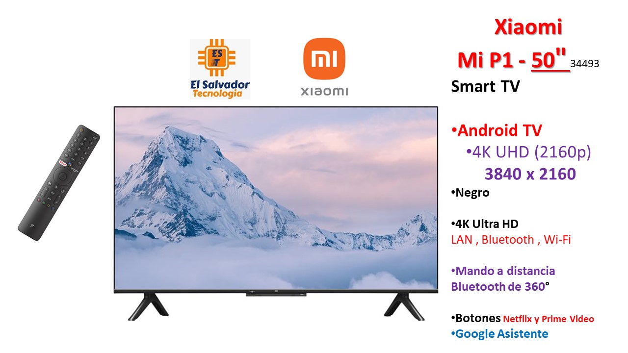 XIAOMI Televisor Xiaomi TV A PRO 4k UHD 50 pulgadas