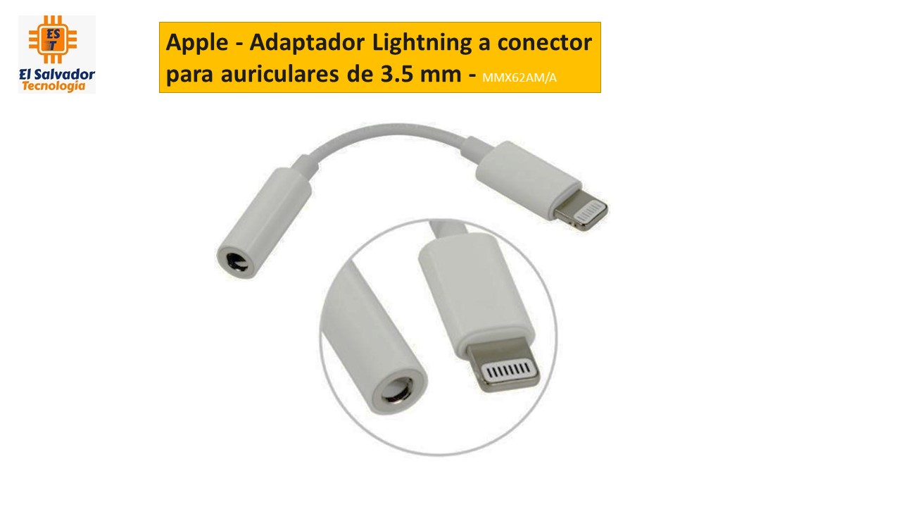 Adaptador Apple Lightning Audifonos 3,5mm iPhone Original