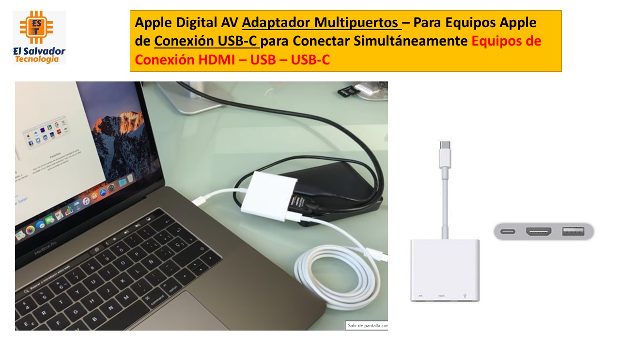 Adaptador multipuerto de USB-C a AV digital - Apple (ES)