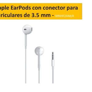 Apple EarPods con conector para auriculares de 3.5 mm - MNHF2AM A