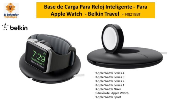 Base de Carga Para Reloj Inteligente - Para Apple Watch  - Belkin Travel  - F8J218BT - El Salvador Tecnologia
