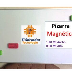 Pizarra Magnetica Blanca - 1.20 Ancho x 0.80 Alto - El Salvador Tecnologia