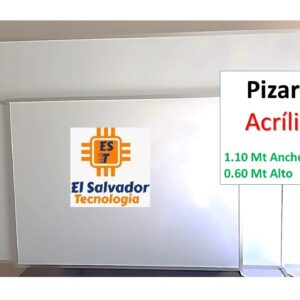 Pizarra Acrilica de Formica Blanca de 1.10 Ancho x 0.60 Alto - El Salvador Tecnologia