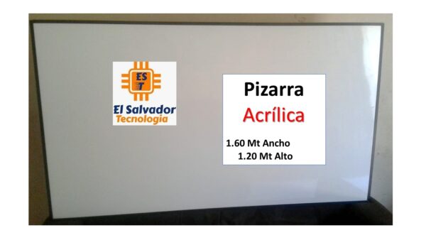 Pizarra Acrilica de Formica Blanca de 1.60 Ancho x 1.20 Alto - El Salvador Tecnologia