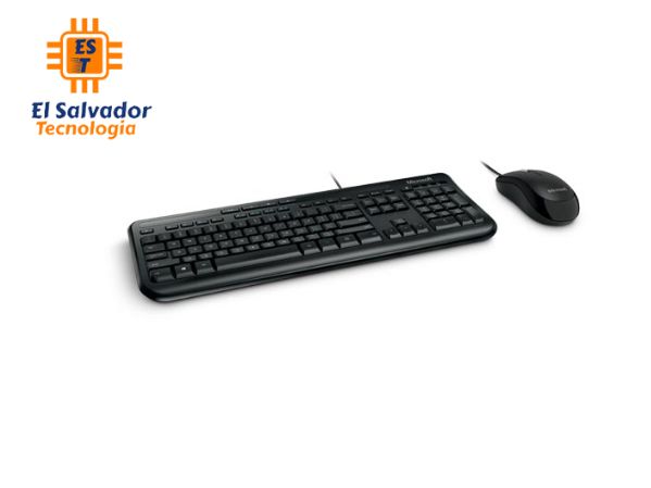 Combo Teclado y Mouse – Microsoft Wired Desktop 600 for Business - USB - Español Latinoamérica - 3J2-00008