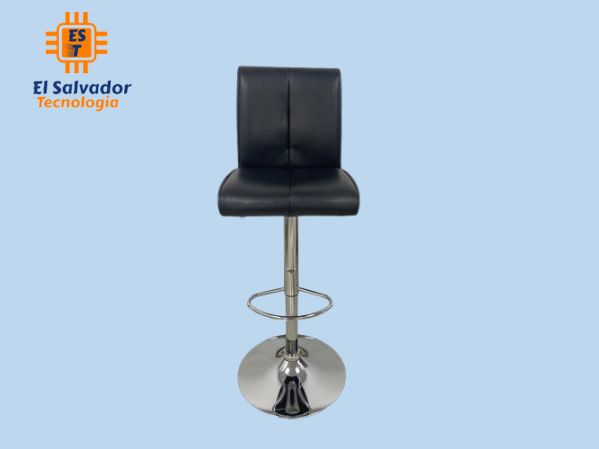 Taburete de Cuero Negro Selection