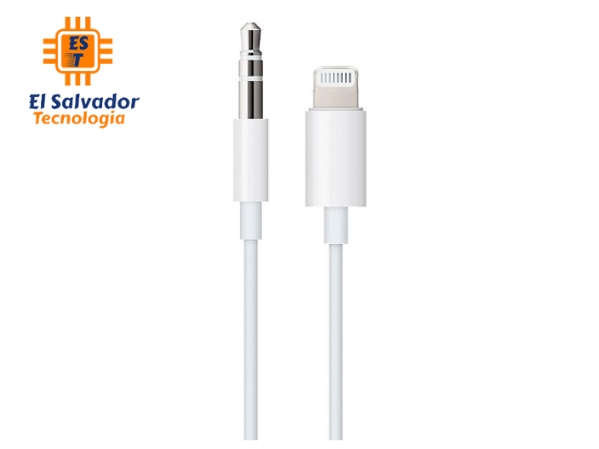 Apple Cable de audio de 3.5 mm con conector Lightning – 1.2m largo - MXK22AM/A