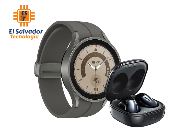 Combo Reloj Inteligente - Samsung Galaxy Watch 5 Pro Titanium - 44mm + Samsung Buds Live - CRC-0026