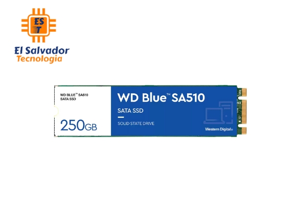 Unidad en estado solido WD Blue SA510 SSD M.2 SATA - 250 GB - WDS250G3B0B
