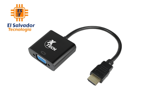 Adaptador de vídeo HDMI macho a VGA hembra - XTC-363