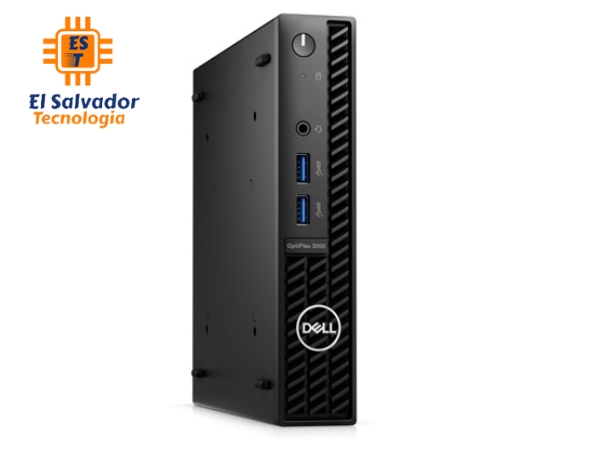 Computadora de Mesa – Solo CPU – Dell OptiPlex 3000 - Intel Core i5 12100T - 8 GB RAM - 256 GB SSD - Win 10 Pro - W247X