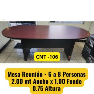 Mesa de Reunion de 6 a 8 Personas Color zapelly El Salvador Tecnologia cnt 106