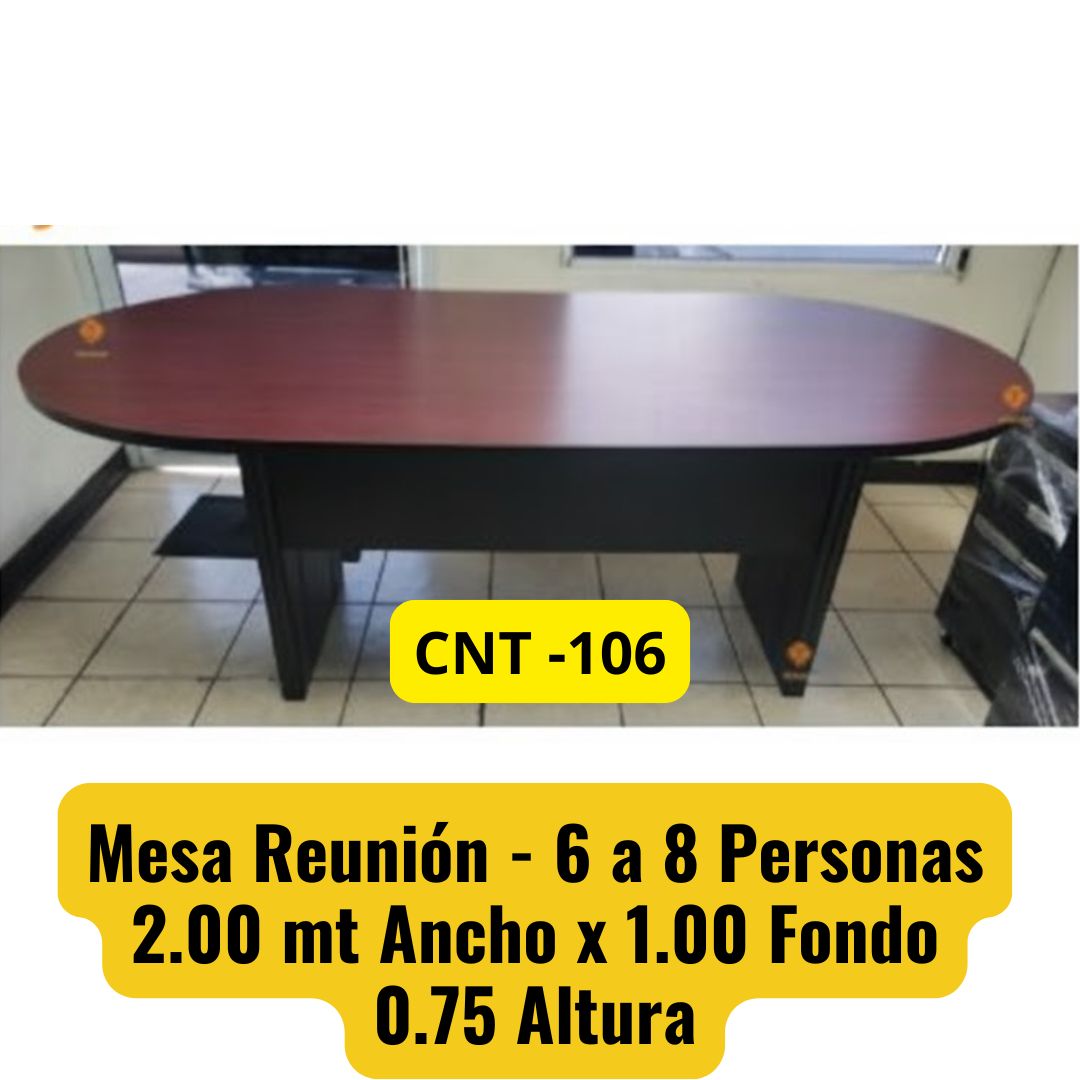 Mesa de Reunion de 6 a 8 Personas Color zapelly El Salvador Tecnologia cnt 106
