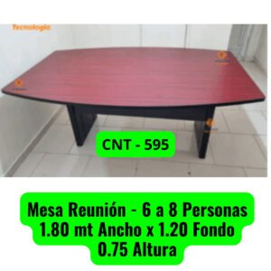 Mesa de Reunion de 6 a 8 Personas Color zapelly El Salvador Tecnologia cnt 595