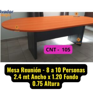 Mesa de Reunion de 8 a 10 Personas Color haya El Salvador Tecnologia cnt 105