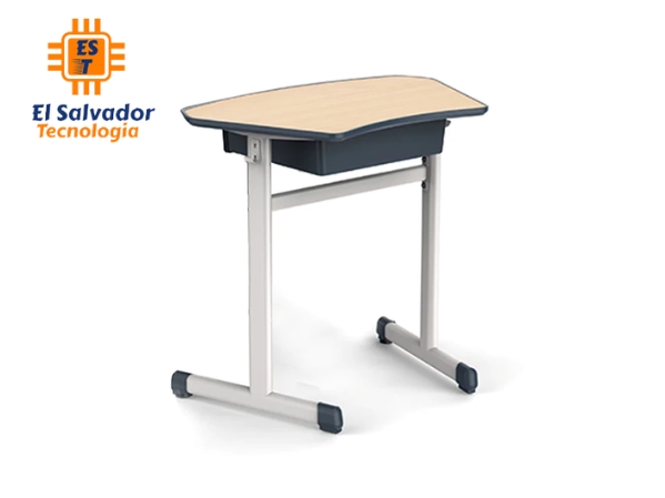 Mesa escolar moderna de acero Titan