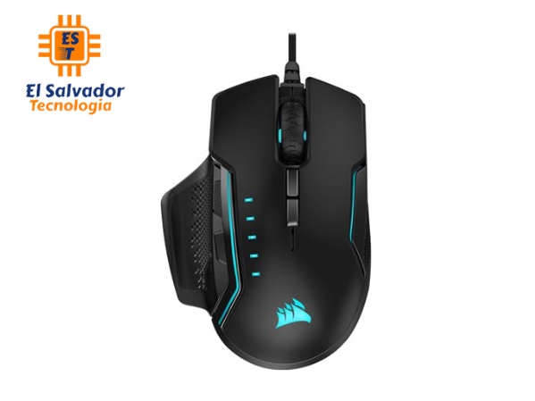 Mouse CORSAIR Gaming GLAIVE RGB PRO - USB - 18 000 ppp - 7 botones - CH-9302211-NA