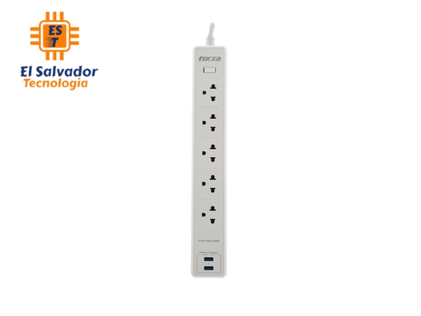 Protector contra sobretensiones Forza - 1200J/1540W - FSP-512USBW