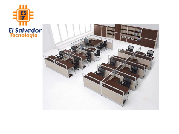 Centro de Trabajo Zeus en T con Archiveros - Libreras y espacio de reunión MD00069