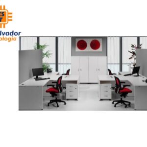 Estacion de Trabajo Zeus en T Con Archivero MD00039