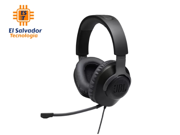 Auriculares JBL Quantum 100 – jack 3.5mm con Micrófono - JBLQUANTUM100BLKAM