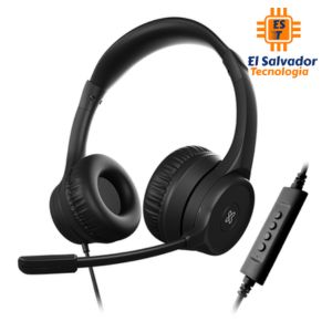 Headset - Audífonos estéreo con interfaz USB - Klip Xtreme con Microfono y Audio - KCH-510
