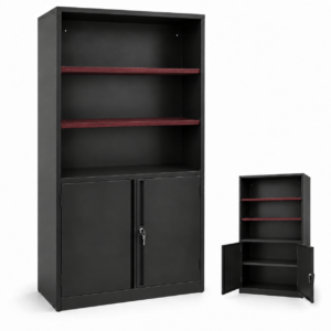 Librera para oficina con Credenza CNT 078 - Zappelly - 1.90 Alto x 0.89 Ancho x 0.36 Profundidad