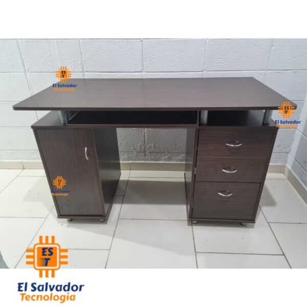 Escritorio Marte - Con 4 Gavetas - Color Caoba - 1.20 Ancho X 0.60 Profundidad X 0.75 Altura
