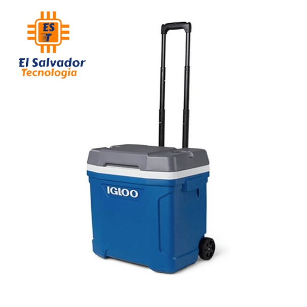 Hielera Portátil de 30QT plastico insulado azul con ruedas IGLOO FRD-080