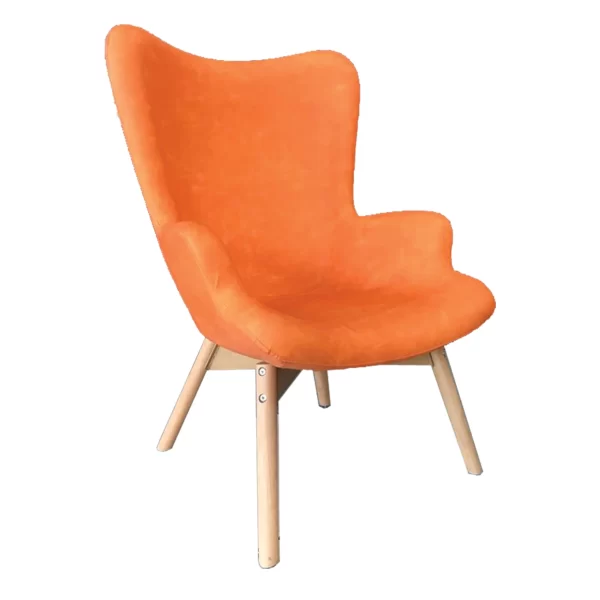 Sillón de Espera y Descanso Elegante Confort - Singapur Naranja - Soporta hasta 260 Libras