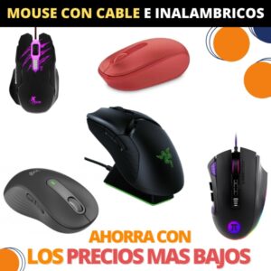 9.2 Mouse - Raton de Computadora de Cable e Inalambricos