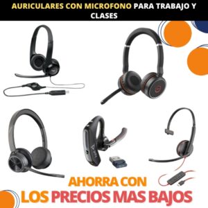 9.4 Auriculares Headset con Microfono para Video Conferencias Trabajo y Clases