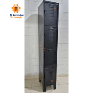 Locker de 1 Cuerpo 4 puertas Aleta Porta Candado JNX -1.80 m Alto x 0.30 m Ancho x 0.40 Fondo