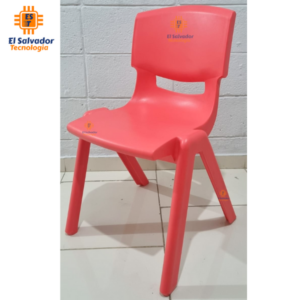 Silla titan plastificada de alta resistencia 300lbs infantil para parvularia kínder y hogar - Roja